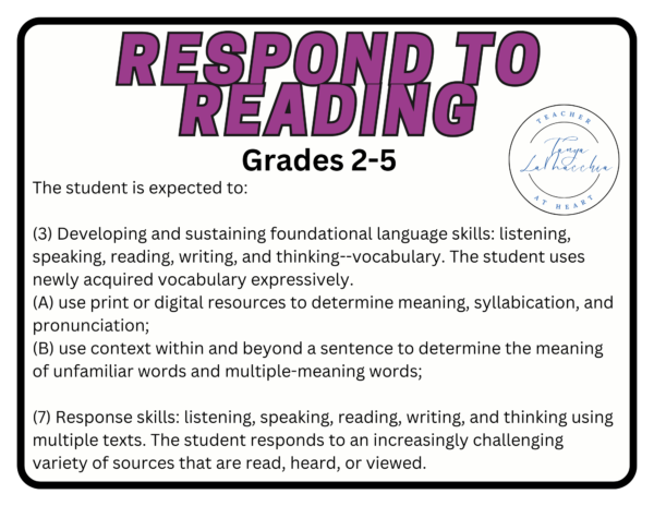 Respond to Reading