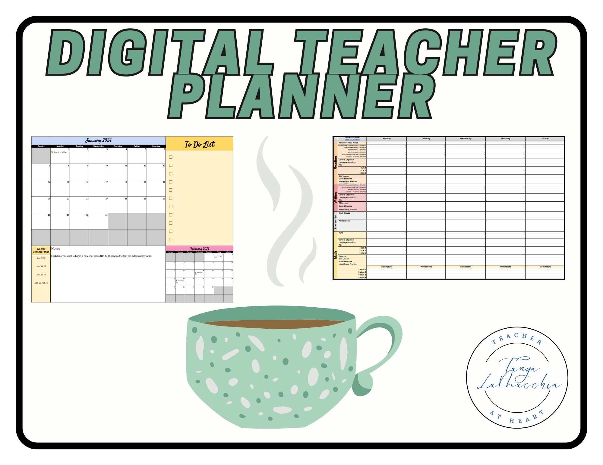 Unique Teacher Planner