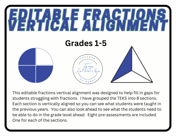 Editable Fractions Vertical Alignment