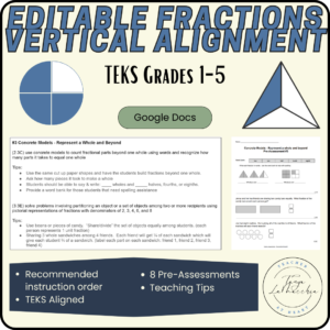 Editable Fractions Vertical Alignment