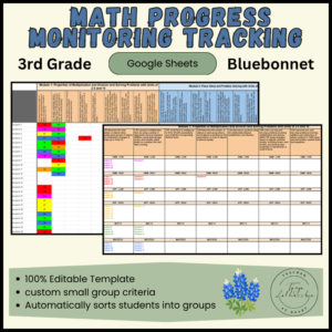 3rd grade Progress Monitoring Cover